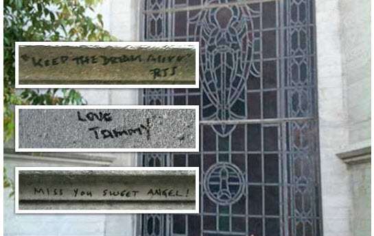 Michael Jackson Vandalized Tomb Michael Jackson Tomb Vandalized